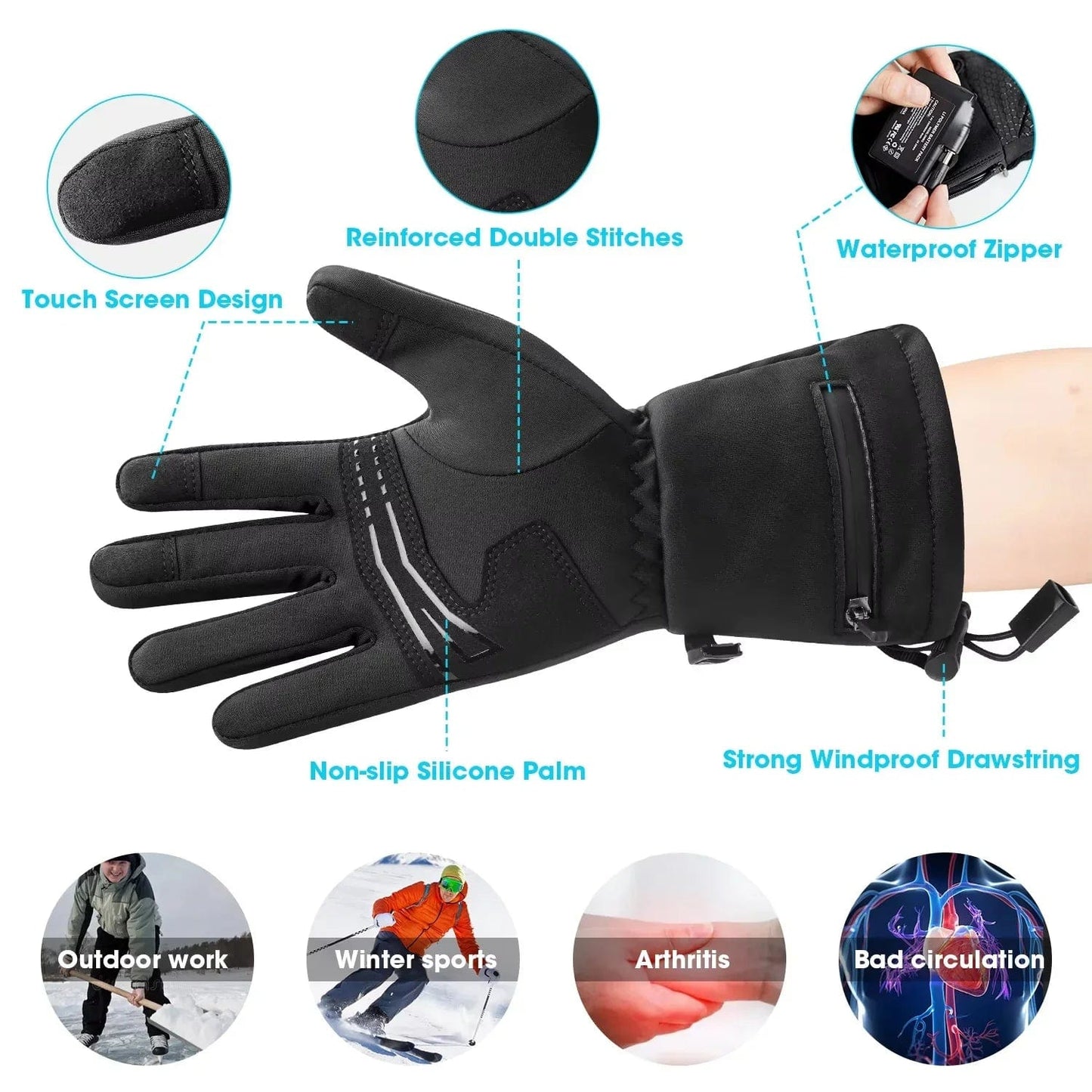 HeatPalm™ - Women's Electric Heated Gloves 50% Off - Luau Loot