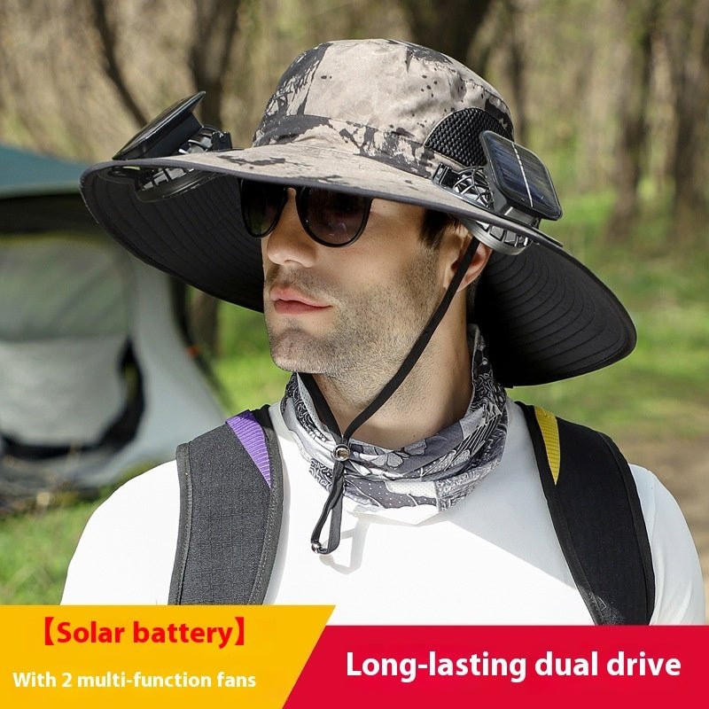 Solhat™ - Solar Hat With Fans 50% Off - Luau Loot