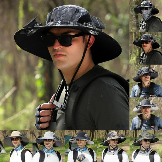Solhat™ - Solar Hat With Fans 50% Off - Luau Loot