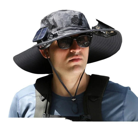 Solhat™ - Solar Hat With Fans 50% Off - Luau Loot