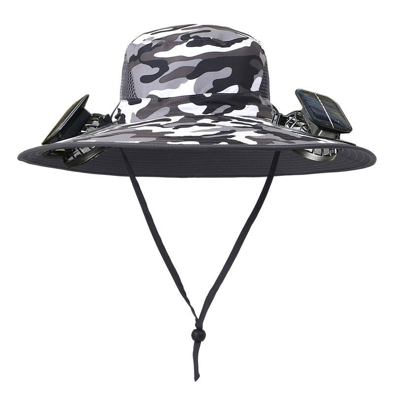 Solhat™ - Solar Hat With Fans 50% Off - Luau Loot