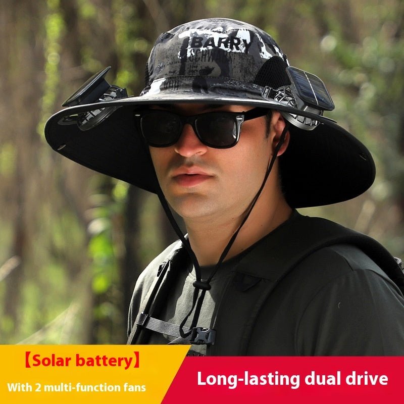 Solhat™ - Solar Hat With Fans 50% Off - Luau Loot