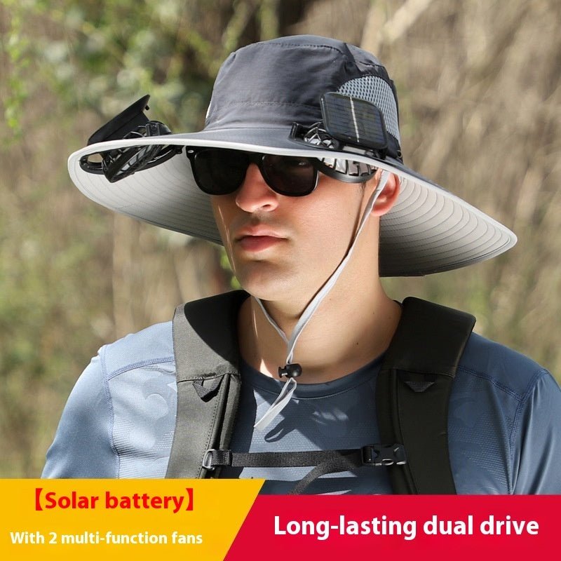 Solhat™ - Solar Hat With Fans 50% Off - Luau Loot