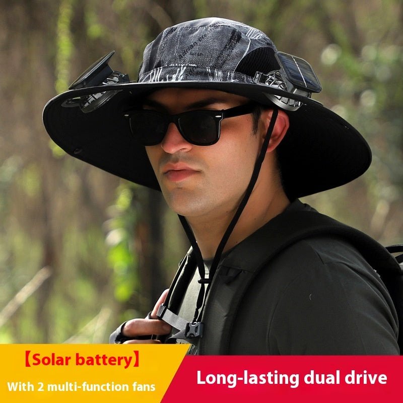 Solhat™ - Solar Hat With Fans 50% Off - Luau Loot