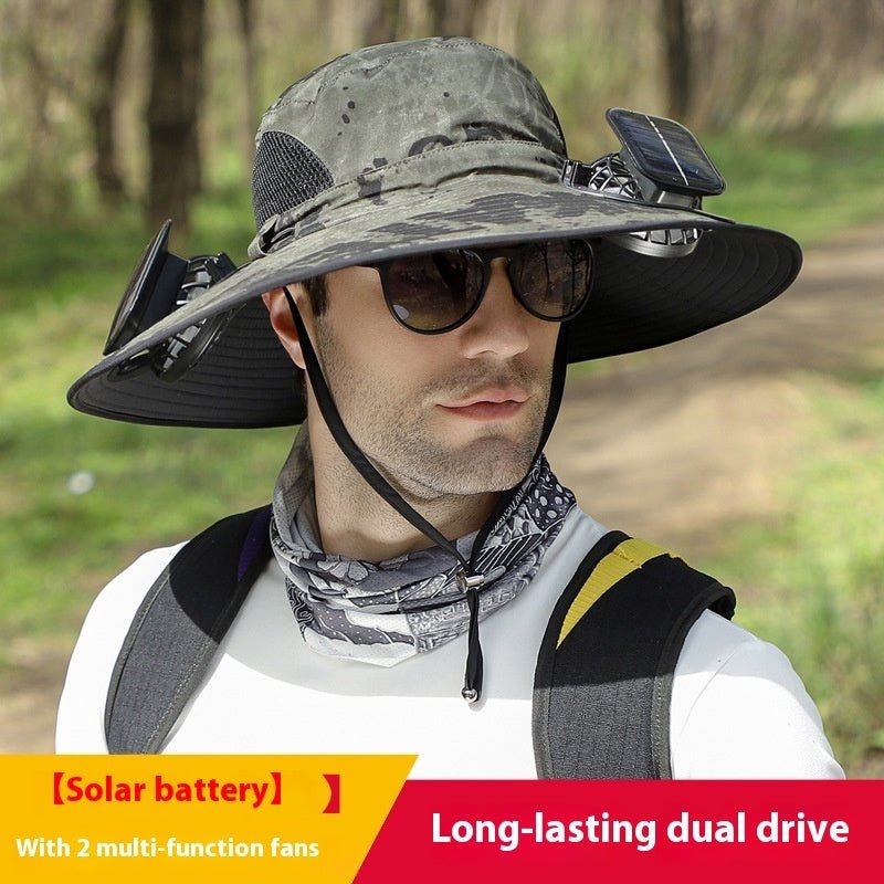Solhat™ - Solar Hat With Fans 50% Off - Luau Loot