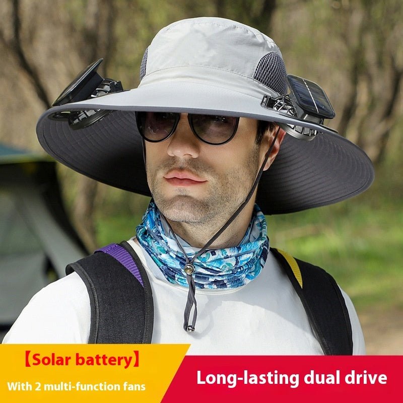 Solhat™ - Solar Hat With Fans 50% Off - Luau Loot