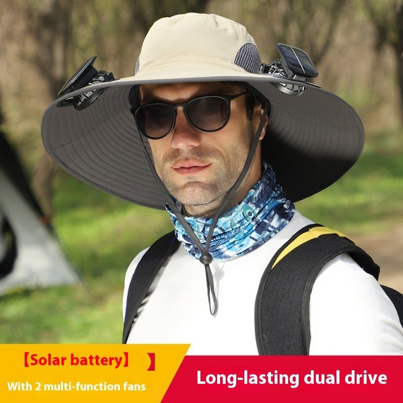 Solhat™ - Solar Hat With Fans 50% Off - Luau Loot