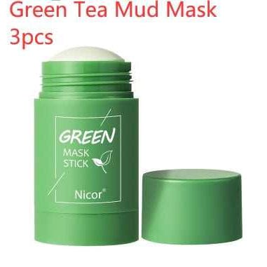 Cleansing Green Tea Mask Clay Stick Oil Control Anti - Acne Whitening Seaweed Mask Skin Care - Luau Loot