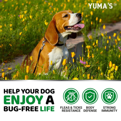 YUMA's™ - Natural Dog Flea and Tick Treatment Chewable Supplement 50% Off
