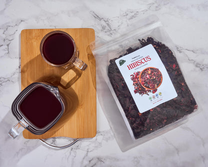 Dried Hibiscus Flowers (1 lb) – Food Grade for Tea, Agua de Jamaica & Zobo by TradeBuza