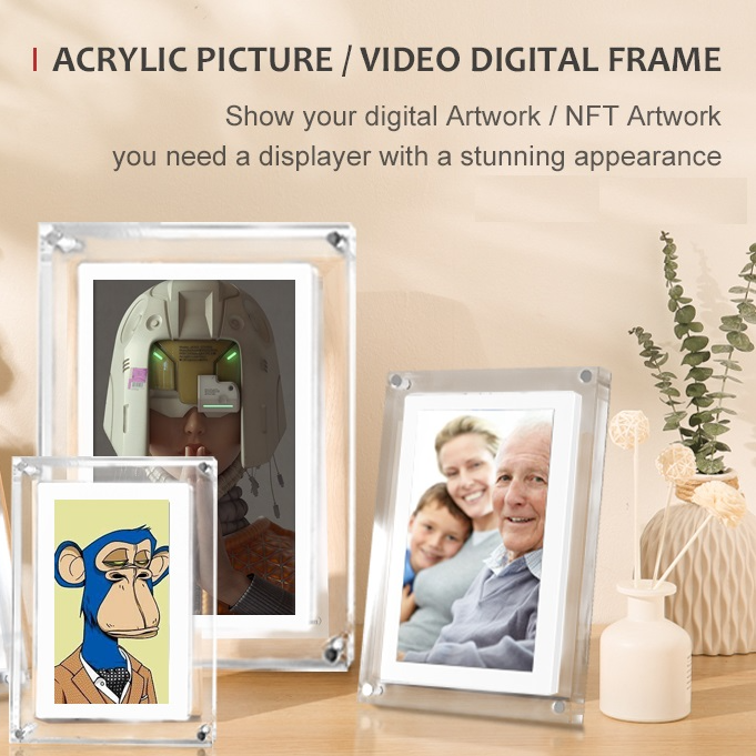 Pixmo™ - Acrylic HD Digital Picture Frame