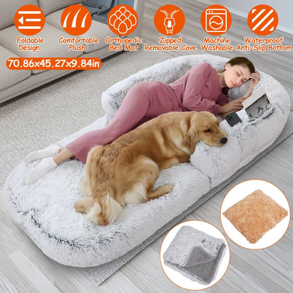 Cushie™ - Human Dog Bed - Luau Loot