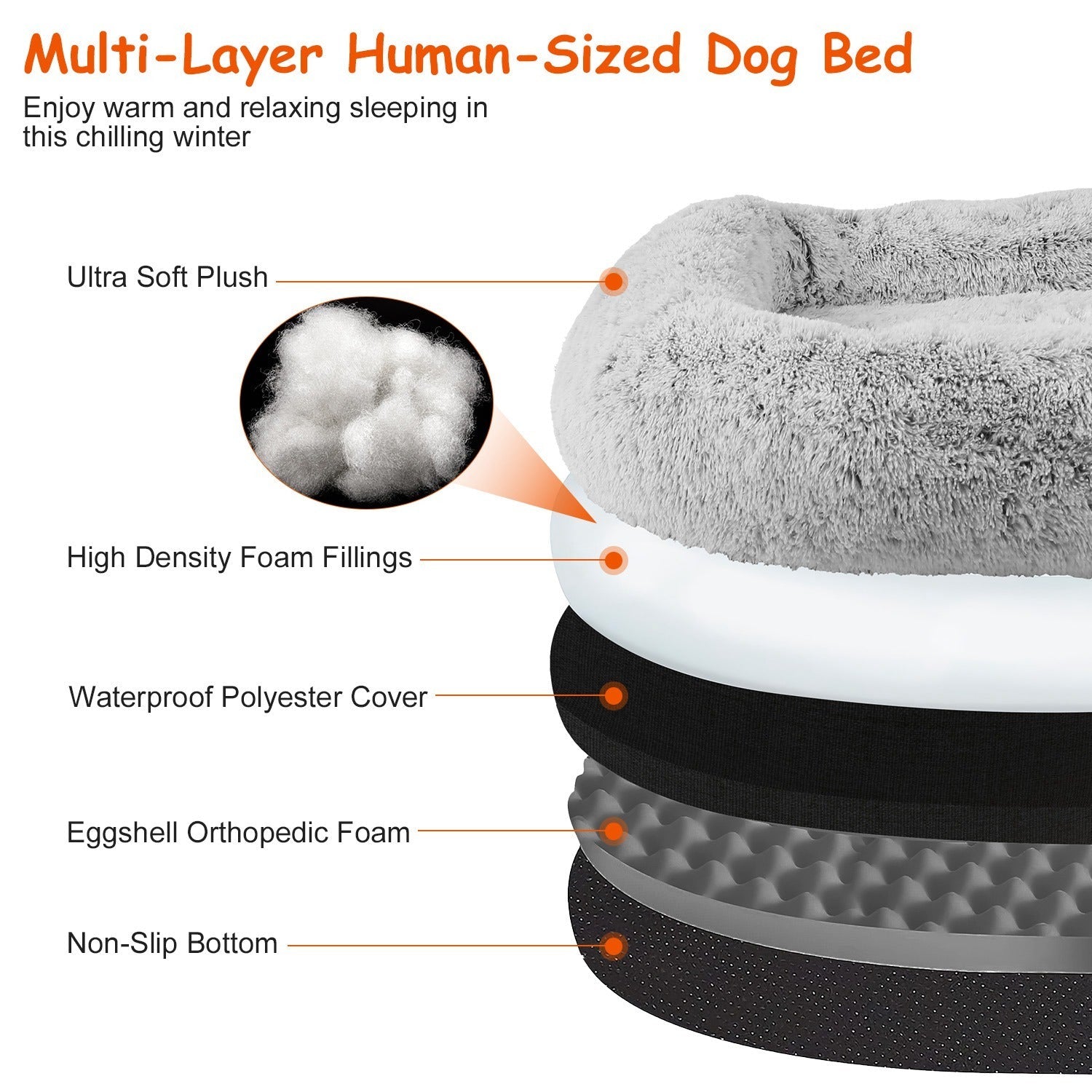 Cushie™ - Human Dog Bed - Luau Loot