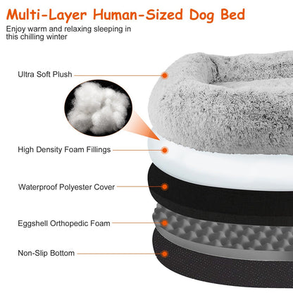 Cushie™ - Human Dog Bed - Luau Loot