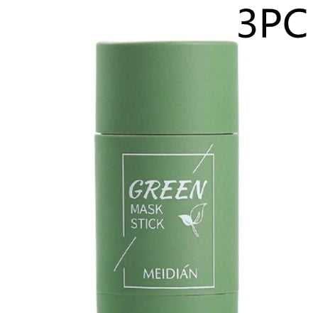 Cleansing Green Tea Mask Clay Stick Oil Control Anti - Acne Whitening Seaweed Mask Skin Care - Luau Loot