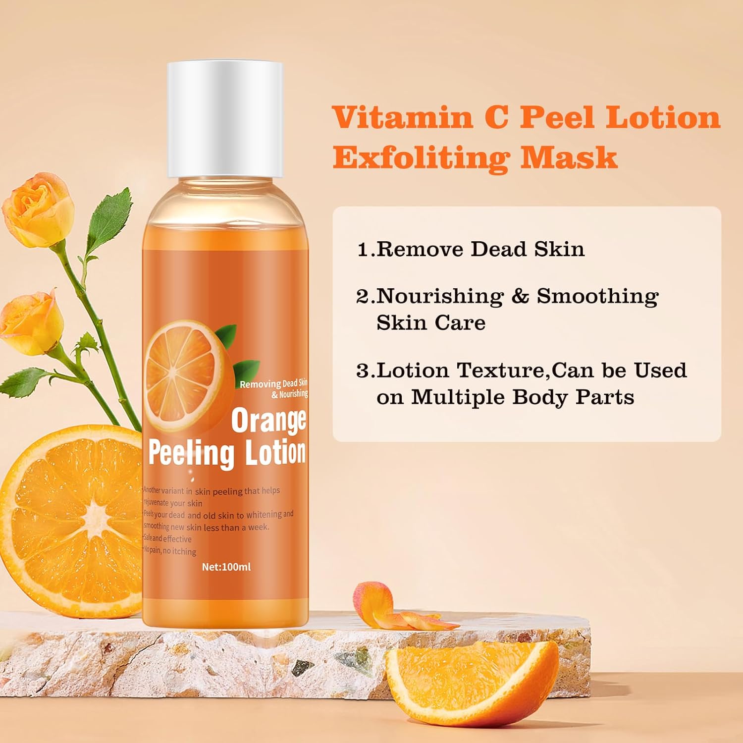 Exfolia™ - Orange Oil Peeling Lotion For Hydration And Removing Dead Skin 50% Off - Luau Loot