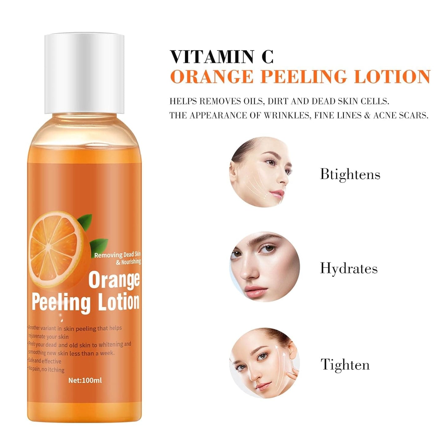 Exfolia™ - Orange Oil Peeling Lotion For Hydration And Removing Dead Skin 50% Off - Luau Loot
