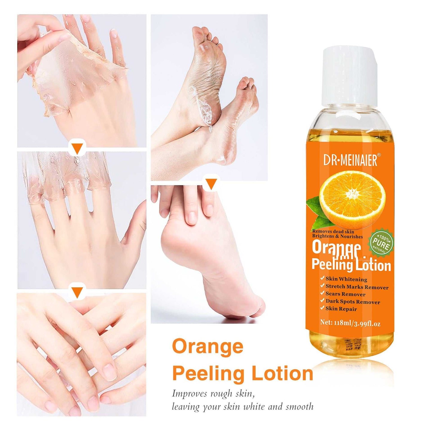 Fresh Orange Peeling Oil Remove Dead Skin From Hands And Feet - Luau Loot