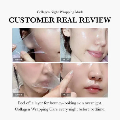 KOEC Collagen Tearing Mask With Brush Become Transparent Moisturizing - Luau Loot