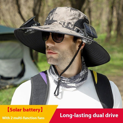 Solhat™ - Solar Hat With Fans 50% Off - Luau Loot