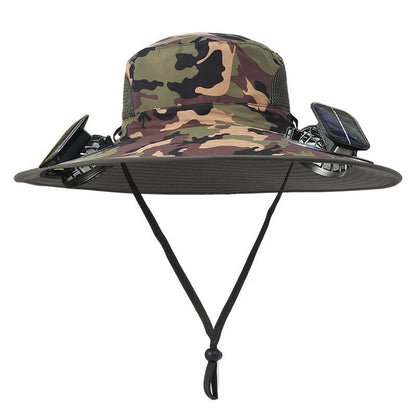 Solhat™ - Solar Hat With Fans 50% Off - Luau Loot