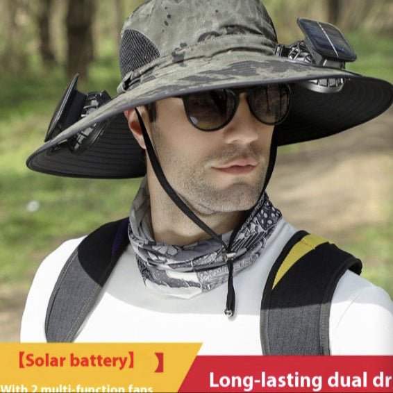 Solhat™ - Solar Hat With Fans 50% Off - Luau Loot